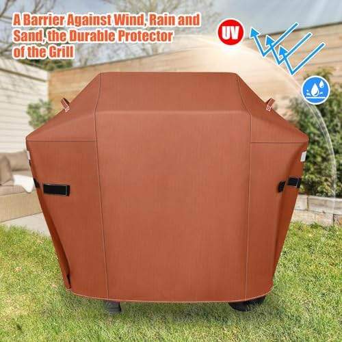 51 Inch Grill Cover for Weber Spirit 300/Spirit 400 Series Grills - Image 6