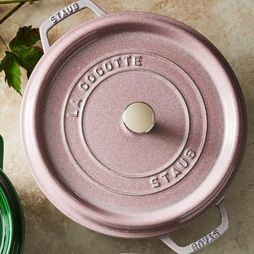 Staub Cast Iron Round Dutch Oven, Made in France, 4-qt, Lilac - Image 3