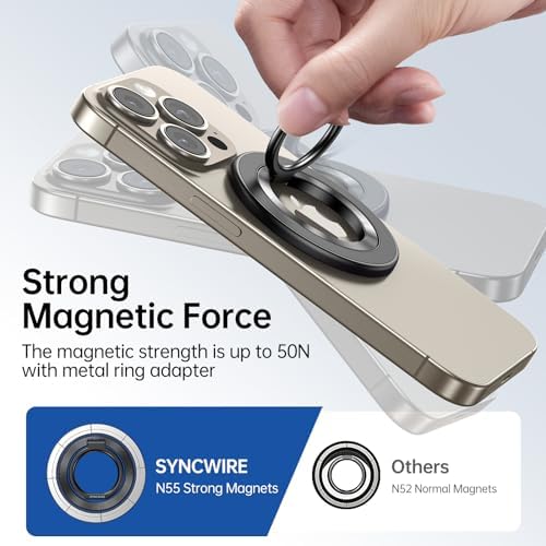 SYNCWIRE for MagSafe Phone Grip, Magnetic Phone Ring Holder Stand Kickstand - Image 5