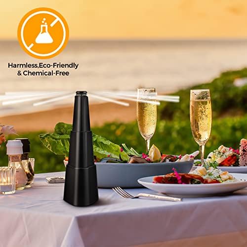 Fly Fans for Tables, Fly Repellent Fan Indoor Outdoor with Holographic Blades, Batteries Powered for Picnic, Party, Restaurant, Kitchen, and BBQ,4 Pack - Image 4