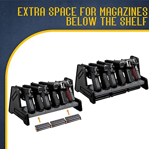 Mind and Action Pistol Rack, Handgun Holder for Safe, Cabinet Organizer, Gun Accessories, Gifts for Men - Image 3