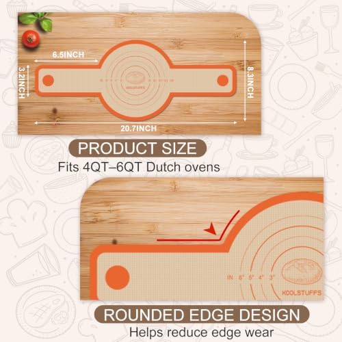 Silicone Bread Sling for Dutch Oven, Orange0616 - Image 6