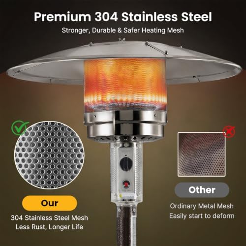 NEWBULIG Patio Heater 48,000 BTU Propane Heater for Outdoor Use - Image 6