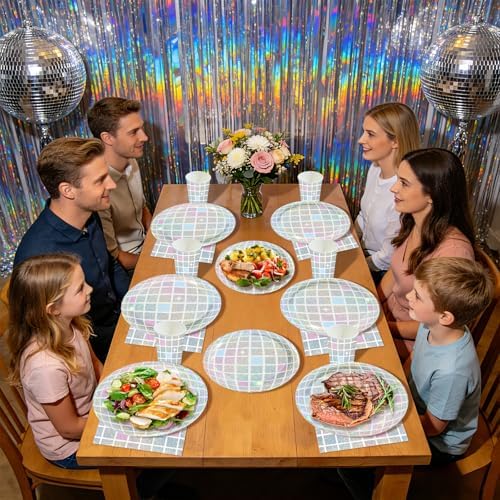 250Pcs Disco Party 70s Disco Party Supplies, Serves 50 - Image 6