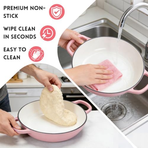 GGC 6QT Sourdough Dutch Oven Kit, 7-Piece Enameled Cast Iron Bread Oven - Image 6