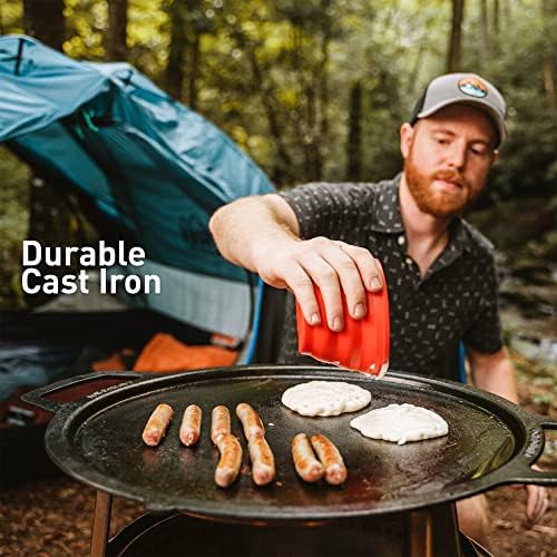 Solo Stove Yukon Griddle + Hub, Cast Iron Cookware with Stainless steel Hub for 8” Elevation, Addition to Yukon fire pit, Weight: 21 lbs, Cooking surface diameter: 17.75" - Image 3