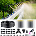 Thiswing 100FT Drip Irrigation System, 1/4" Tubing Automatic Misting Watering Kit with 18Pcs 360° Adjustable Nozzles, Garden Sprinkler for Yard, Lawn & Outdoor Plants﻿ by Thiswing