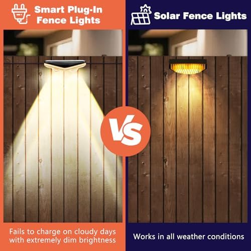 Outdoor Fence Lights Plug in, 50FT RGBIC LED Fence Lights, App & Remote Control, 100 Scene Modes, IP67 Waterproof Outdoor Lights for Backyard, Patio, Deck - Brighter Than Solar Lights - Image 3