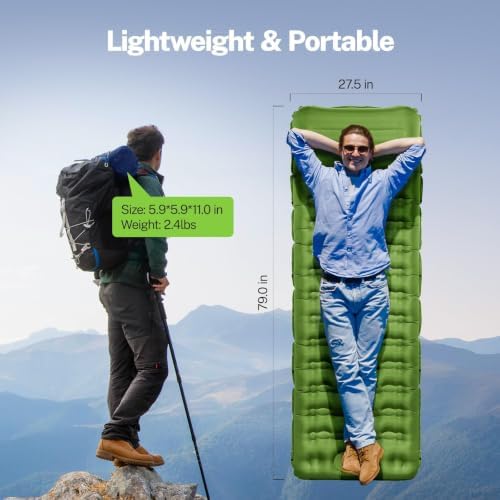 OGERY Sleeping Pad for Camping, 6" Extra-Thick Reinforced Camping Pad - Image 3