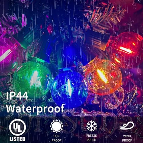 25FT Outdoor String Lights, G40 LED Multicolor Globe, Shatterproof - Image 3