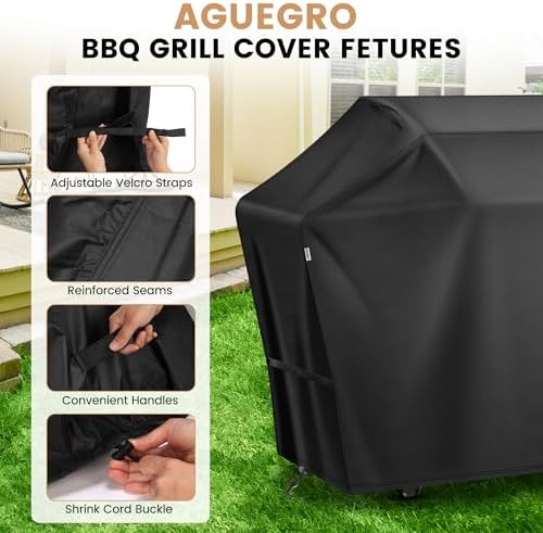 Grill Cover 55 Inch for Outdoor Grill, Waterproof＆UV-Proof Gas Grill Cover - Image 3