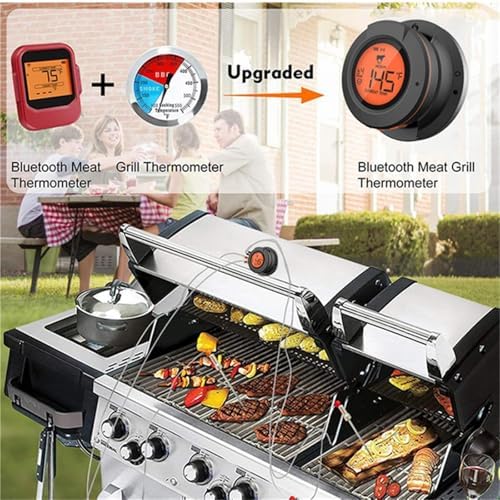 Bluetooth Grill Thermometer with LCD Display & App Alerts, 2 Meat Probes - Image 5