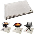 Fire Pit Mat 24" x 32" Thickened Tent Stove Mat Fireproof Wood Stove Under Grill Pad for Deck BBQ Lawn Protection by Unknown