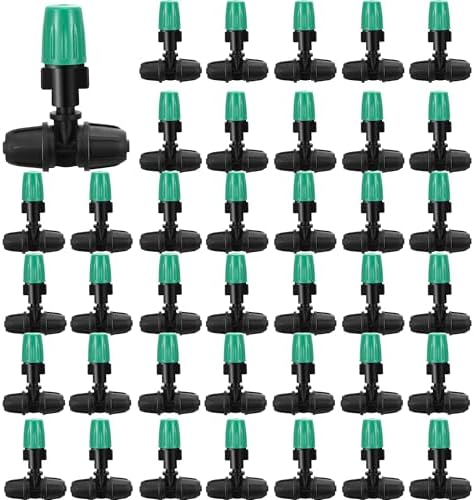 50Pcs Micro Misting Spray Emitters for 1/4 Inch Irrigation Tubing by FULAIERGD