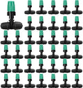 50Pcs Micro Misting Spray Emitters for 1/4 Inch Irrigation Tubing by FULAIERGD