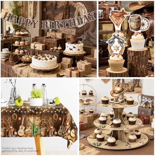 286pcs Western Party Decorations Complete Party Set - Image 6