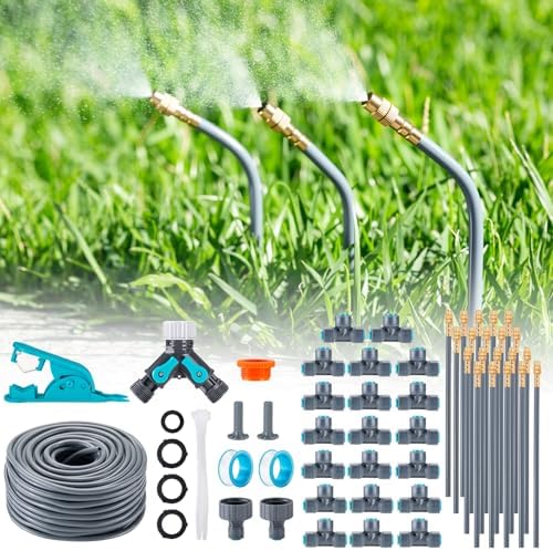 98FT Drip Irrigation System 1/4", 360° Adjustable Misting Kit for Outdoor by Unknown