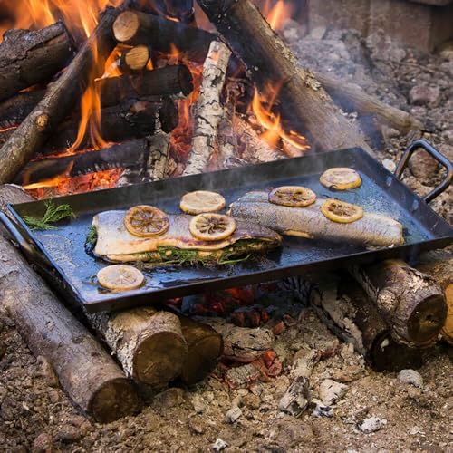 Lodge Pre-Seasoned Carbon Steel Griddle, 18 x 10 Inches - Image 3