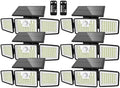 daphino 2500LM Solar Lights, Motion Sensor Outdoor Lights, 3-Head, 6 Pack by ChargebySunLightUpHome
