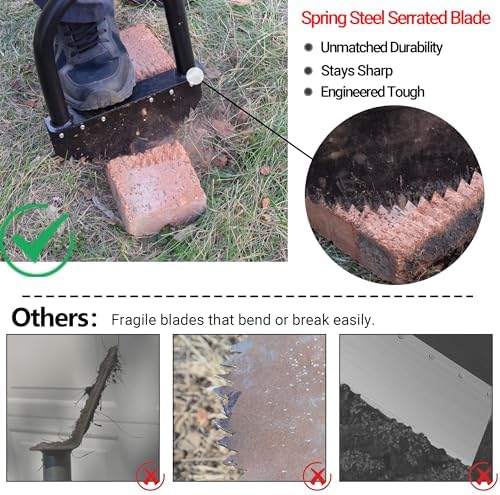 Edger Lawn Tool 41in Border Edger with Tempered Spring Steel Blade - Image 2