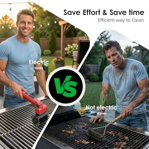 Electric Grill Brush for Outdoor Grill, Upgraded Electric BBQ Grill Cleaner - Image 2