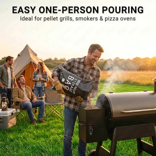 2 Pack 22LB Waterproof Wood Pellet Storage Bags with Handles - Image 3
