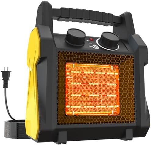 Outdoor Heater for Patio, 1500W Electric Space Heater for Garage Greenhouse by AgiiMan