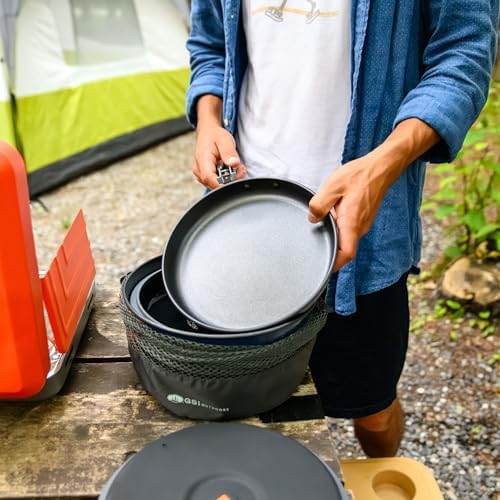 GSI Outdoors Bugaboo Ceramic Base Camper Cookset, Ceramic, Small to Large - Image 6