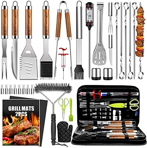 TAIMASI 34Pcs Heavy Duty Grill Accessories Grilling Gifts for Men by Taimasi