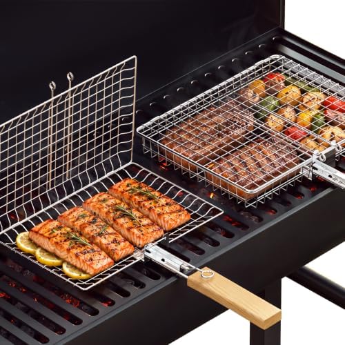 Nesting Grill Basket Set, BBQ Accessories, Outdoor Camping, Gifts for Men by IvtivfuToys