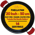 Paelluxe Paella Pan Enameled No-Rust Steel Skillet - 20 Inch, 14 Servings by Paelluxe
