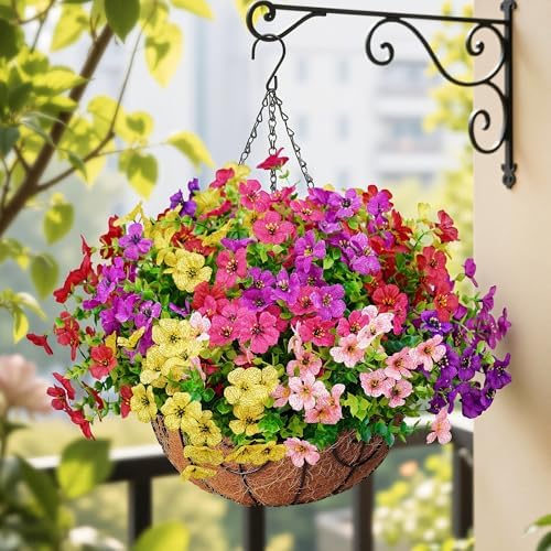 Artificial Flowers for Outdoors Fake Faux Flowers Plants Home Spring Decor - Image 6