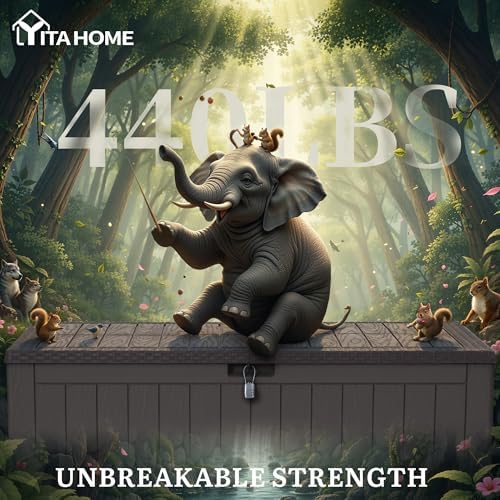 YITAHOME 134 Gallon Large Deck Box - Image 6