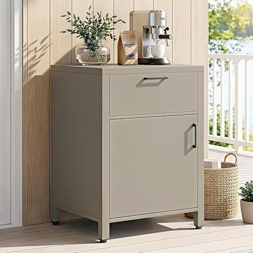 Wisteria Lane Outdoor Storage Cabinet with Drawers, Aluminum Modular Outdoor Kitchen, All Weather Kitchen Island for Patio, BBQ, Backyard by WisteriaLane