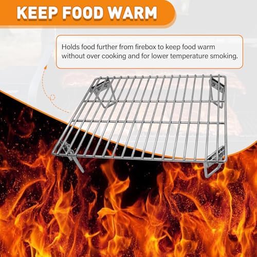 Grills Upper Rack for Green Mountain Davy Crockett Grill, Heavy-Duty Stainless Steel Grill Warming Rack Accessories, GMG-6016 Replacement Parts for GMG Trek Pellet Grill, Adding More Cooking Space - Image 4