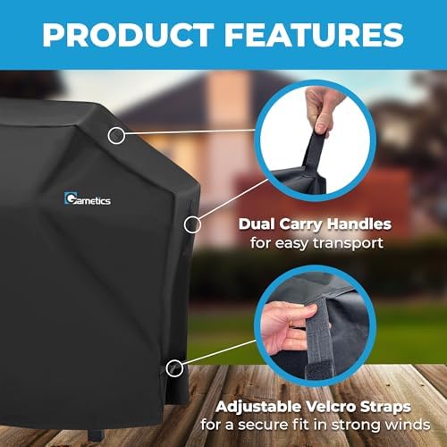 Grill Cover for Outdoor Grill 36 Griddle Cover for Blackstone– Bonus Grill Cleaning Brush Included, Heavy Duty Waterproof BBQ Gas Grill Cover for Outside, UV & Fade Resistant - Image 4