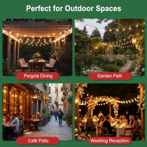 Outdoor String Lights with Remote 75FT Waterproof Outside Lighting for Yard - Image 5
