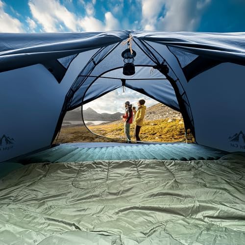 Night Cat 2-Persons Backpacking Tent: Waterproof Lightweight Camping Tent for Two People Hiking Outdoor Mountain with Aluminum Poles and Rainfly Green - Image 6