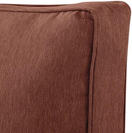 Classic Accessories Montlake Water-Resistant 25 x 18 x 4 Inch Outdoor Back Cushion Slip Cover, Patio Furniture Cushion Cover, Heather Henna Red, Patio Furniture Cushion Covers - Image 4