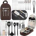 Wesqunie Silicone Cooking Utensils Set, Cookware Set for Outdoor Camping by WesqunieOutdoorAccessories