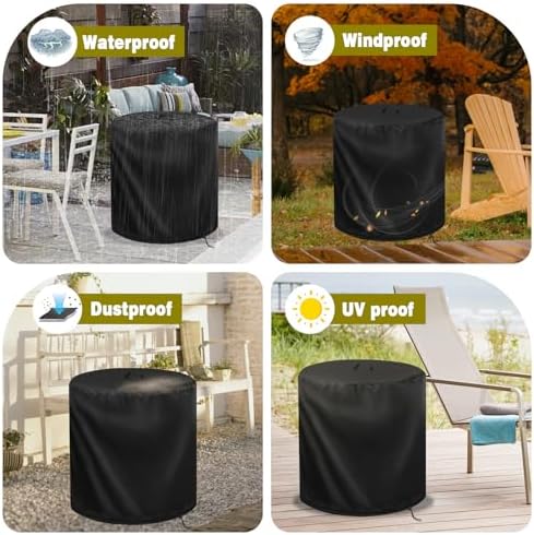Round Side Table cover End Table Cover- 14"D x 21"H - Image 7