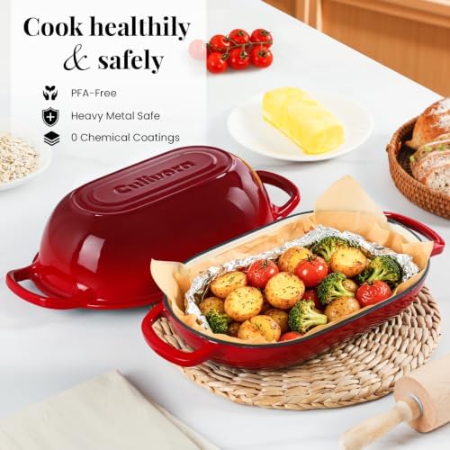 5-Quart Oval Dutch Oven for Bread Baking - Image 5