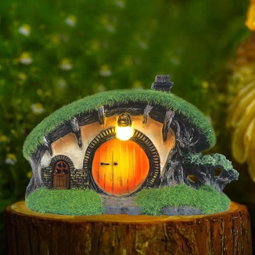 Solar Outdoor Garden Figurine Light, Solar-Powered Statue Lights for Garden & Yard Decoration, Cottage-Themed Outdoor Sculptures for Home & Landscape Accent by Darkdec