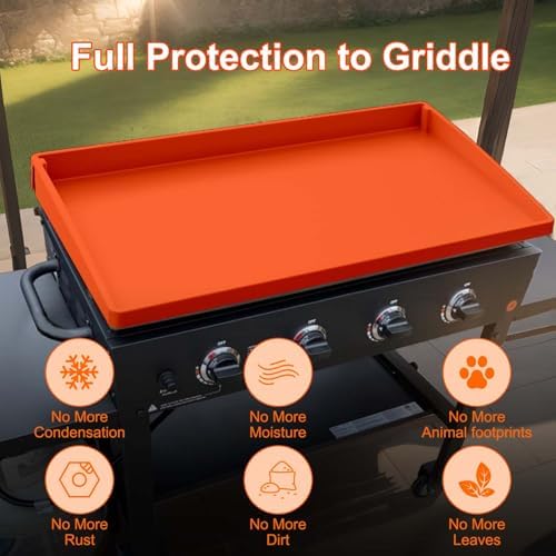 BANGIE 28" Silicone Griddle Mat for Blackstone, Anti-Rust Full-Wrap Cover - Image 4