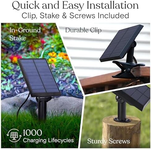 Brightech Ambience Pro Solar Powered Outdoor String Lights, 48 ft Commercial Grade Waterproof Patio Lights, 15 Edison Bulbs, Shatterproof LED String Lights for Outside, Porch - 1W Soft White - Image 4