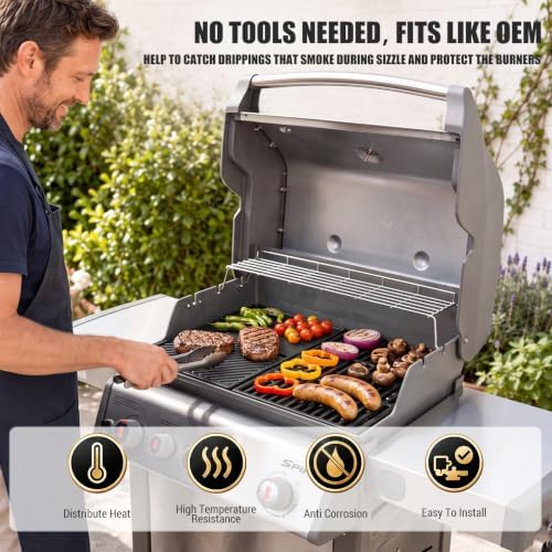 Grill Griddle and Grates for Weber Spirit 300 and II 300 Series Grills - Image 6