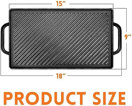 GGC Cast Iron Reversible Griddle - Image 2