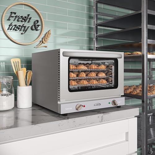 KoolMore 19 in. Countertop Convection Oven for Quarter-Size Pans with 3 Racks 1440W of Power in Stainless-Steel, 0.8 cu. ft. ETL Listed (KM-CTCO-08) - Image 5