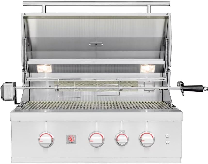 Summerset TRL Pro 32-in 3 Burner Built-In Natural Gas Grill w/Rear Infrared Burner & Rotisserie Kit - TRLPRO32 - Image 2
