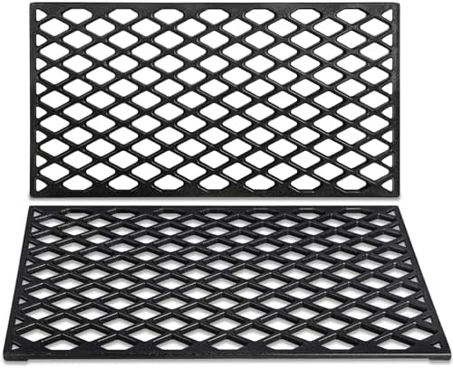 Grill Grates for Traeger 22 Series Pro 575 Lil Tex Elite Pro BBQ070 Cast Iron Cooking Sear Grate Bottom Grid Rack BBQ Replacement Parts BAC366 Wood Pellet Smoker Accessories by Unidanho